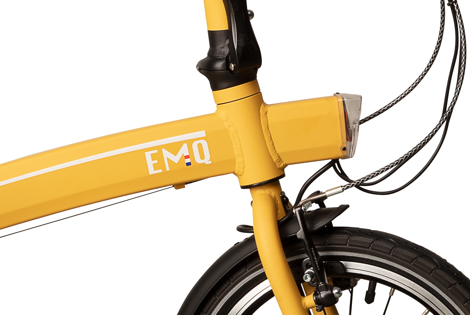 emq elektrische vouwfiets geel